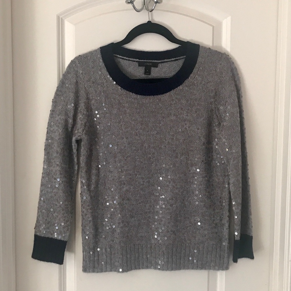 J. Crew Scattered Sequin Sweater - Size Small